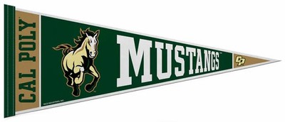 CAL POLY MUSTANGS Official NCAA Team 12x30 Premium Felt PENNANT