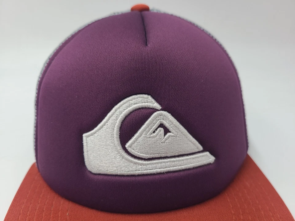 Gorra Quiksilver Mesh Trucker Snapback (parece pequeña) Skate Surf púrpura gris Foto 4 de 4