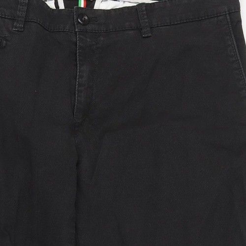 Pantalón chino negro Brax para hombre 34/32 ajuste regular - Imagen 9 de 12