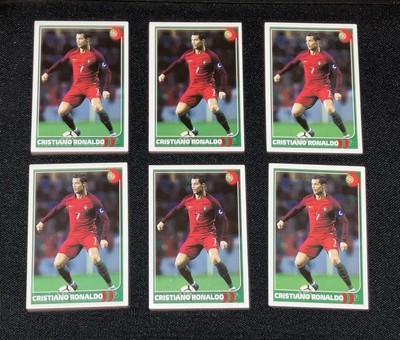 6 X 2018 FIFA World Cup Panini Family Cristiano Ronaldo Portugal Card #126  