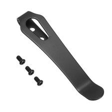 Deep Carry Pocket Clip 2.4"(61mm) Knife Pocket Back Clip with Screws Black