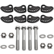 Camber Lock Alignment Fix Upper Arm Cam Bolt 304 Stainless Steel Kit Black