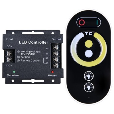 DC12-24V 18A LED Strip Light RF Touch Remote Controller Dimmer