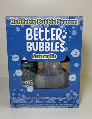 Better Bubbles Starter Kit / Refillable Bubble System ~ Brand New