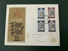 KUT 1969 #201-204 Pope Paul VI Visit To Uganda - FDC