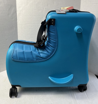 22'' Kids Ride-On Roll Suitcase Luggage Bags Wheeled Trolley Luggage