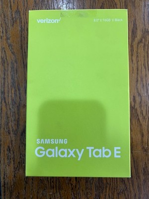NEW!! SAMSUNG GALAXY TAB E 16GB BLACK - VERIZON