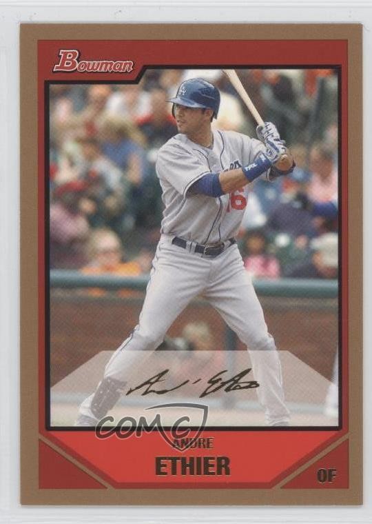 2007 Bowman Gold Andre Ethier #14 0f8