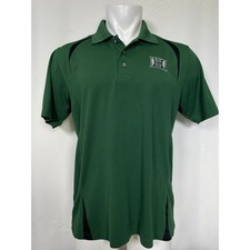 University of Hawaii Rainbow Warriors Majestic Green Polo Shirt Men's MEDIUM