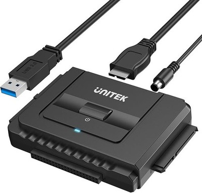 USB 3.0 to IDE and SATA Converter External Hard Drive Adapter Kit for Universal 
