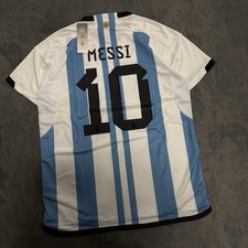 Argentina Jersey 2024 Authentic Home Shirt Adidas Lionel Messi Mens XL World Cup