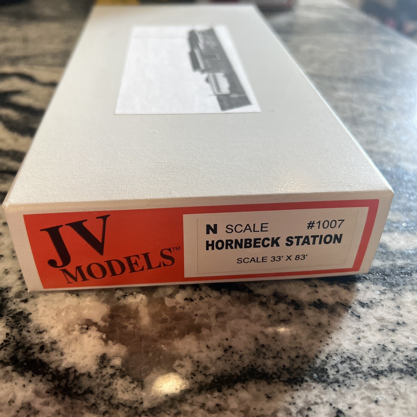 Hornbeck Station Building N SCALE Wood Kit BY JV MODELS 1007 New In