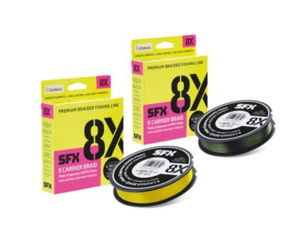 (0,07 /m) Sufix SFX 8 Carrier Braid 8-fach geflochtene Angelschnur 270m