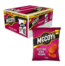 Mccoys King Prawn Crisps PMP Full Box Free Fast Delivery 20x65g