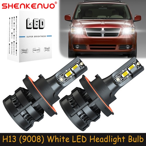 For Dodge Grand Caravan 2008-2010 Combo 9008 LED Headlight Bulb High Low Beam Z8 - 第 1/15 張圖片
