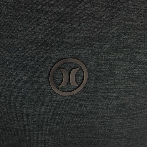 HURLEY Polo Golf Uomo Nera Traspirante Umidità NUOVA CON ETICHETTE Taglia Media - Foto 2 di 8