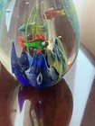 Glass Murano Style Fish Tank Large Aquarium Paperweight