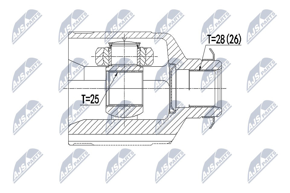 NPW-KA-341 NTY Joint Kit, drive shaft for HYUNDAI,KIA