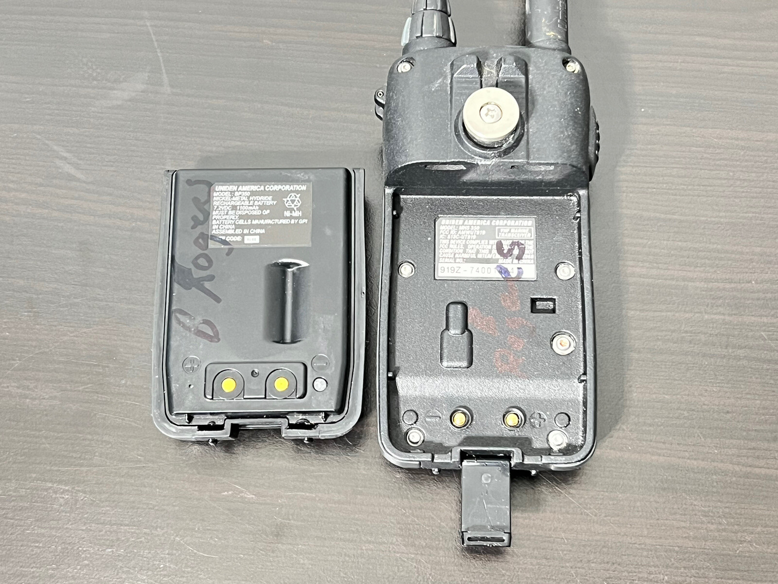 Uniden MHS 350 Marine TwoWay VHF Portable Boat Radio NO CHARGER eBay