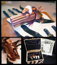 Steampunk wrist arm Gatling gun "Copper Watusi Froggy" from Arsenal Best Armoury