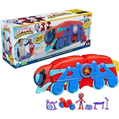 Marvel Spidey und seine erstaunlichen Freunde Spider Crawl-R 2-in-1 Hauptquartier Spielset