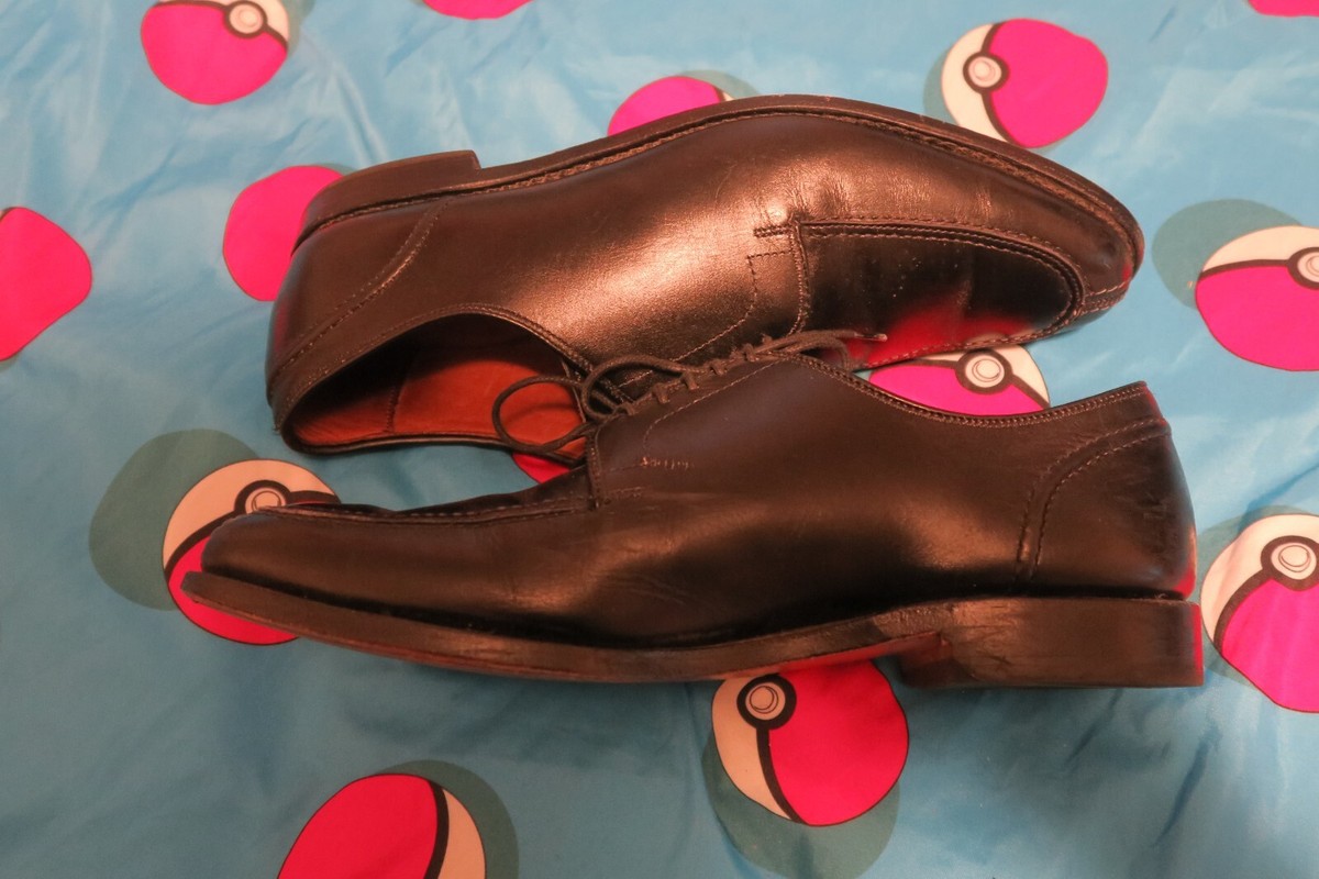 Allen Edmonds LaSalle Men's 11 D Black Calf Split Toe Oxford Dress