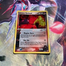 Torkoal ~ 12/95 ~ Holo Swirl TEAM MAGMA VS TEAM AQUA MODERATE PLAY Pokemon Card