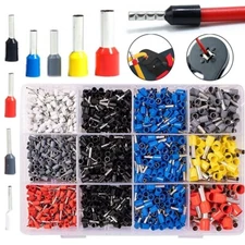 2000PCS Cable Cord Wire Crimp Connectors Pin End Bootlace Ferrule Terminal Set