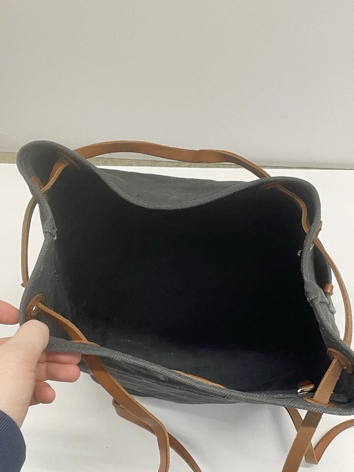 Madewell Gris Pesado "La Mochila Convertible de Lona" Raro Agotado Foto 4 de 4