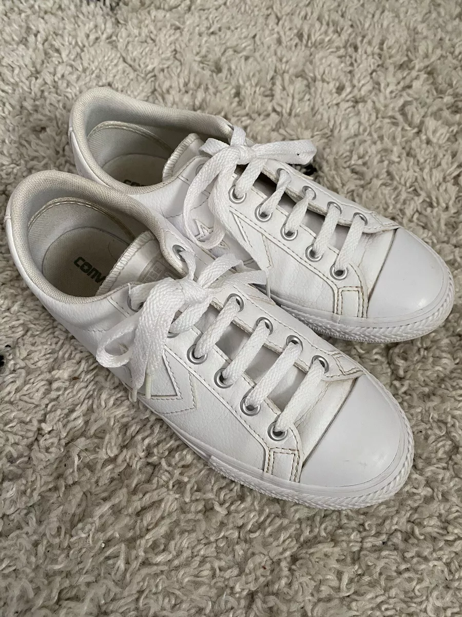Wonens Converse White Trainers Size 36 3 GREAT CONDITION eBay