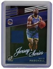 Eric Paschall 2019-20 Donruss Jersey Series Rookie Patch Card Warriors #JS-EPS. rookie card picture