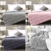 LUXURIOUS PLUSH VELVET WEIGHTED BLANKET Ultra Soft Sensory Anxiety AUTISM Throw