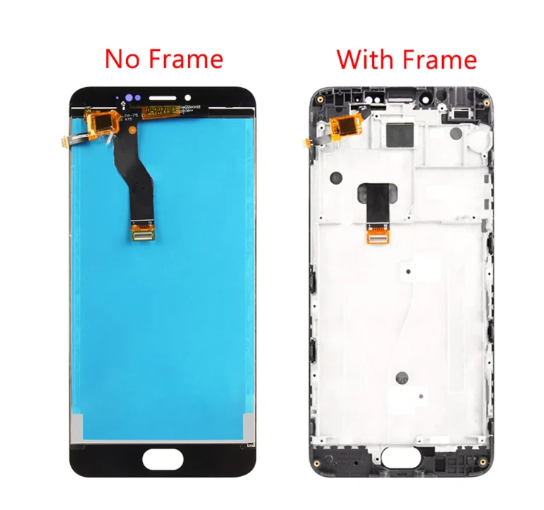 Conjunto de digitalizador de pantalla táctil con marco pantalla LCD de 5,5" para Meizu M3 Note L681H Foto 2 de 4