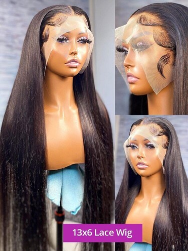 straight bone human hair lace front wig Brazil 13x4 13x6 front human hair wig - Picture 19 of 22
