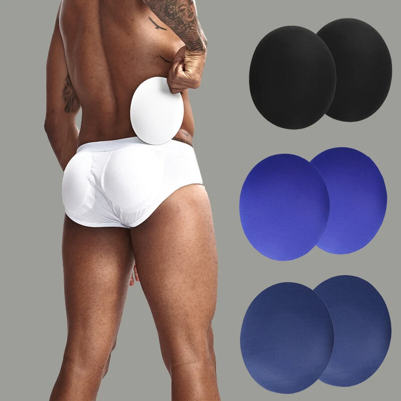 1 Pair Men Sponge Butt Padded Breathable Hip Up Shaper Cup Underwear Butt Lifter
