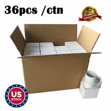PICKUP 36pcs Blank White Mugs 11OZ Sublimation Coated Mugs for Heat Press