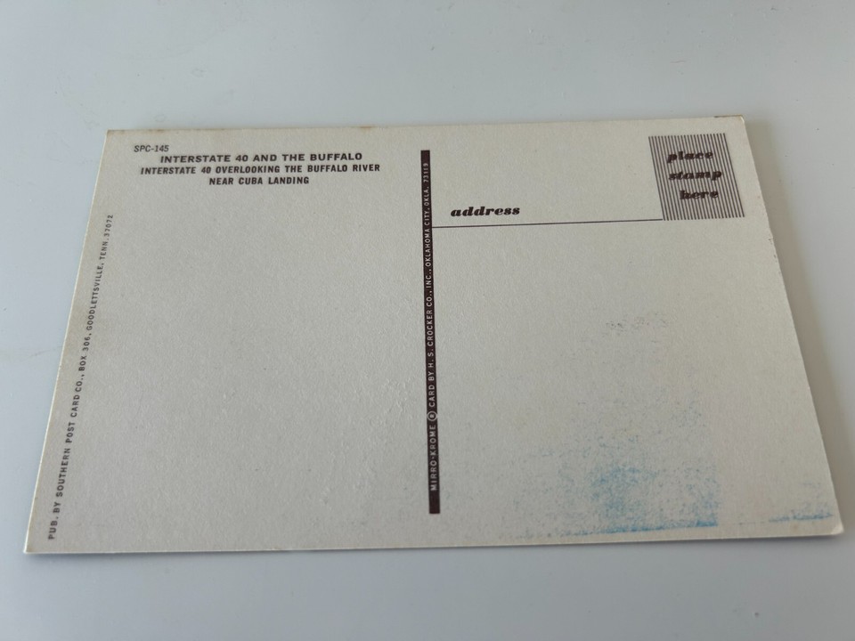 Interstate 40 Overlooking the Buffalo River Near Cuba Landing Tennessee