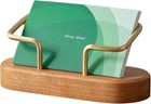 Business Card Holder for Desk, Wooden Creative Business Card Display for Desk.