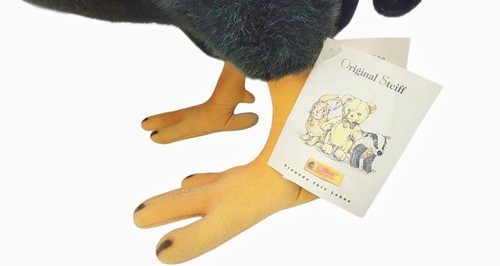 Steiff Rooster Studio Chicken Original Tags 502347 KNOPF IM OHR Vintage Germany - Picture 5 of 11