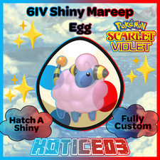 Mareep ✨ SHINY 6IV EGG ✨ Pokemon Scarlet & Violet ✨ TEAL MASK DLC ✨