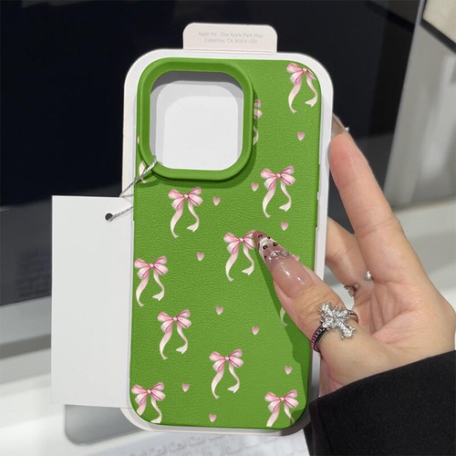 Bow Tie Case For iPhone 16 Pro Max 15 14 13 12 11 Shockproof Slim Silicone Cover - Picture 15 of 26