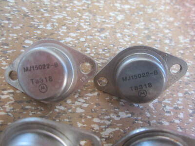 4 Stück Motorola MJ15022G Transistor BJT Audio NPN 200V
