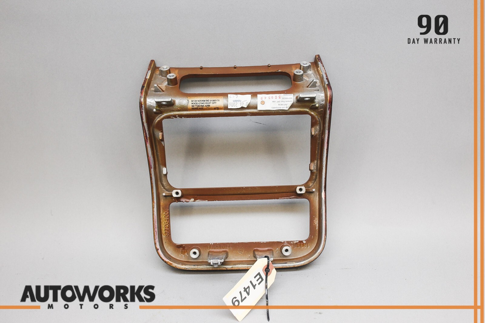 03-13 Maserati Quattroporte M139 Center Console Rear A/C Control Trim Bezel OEM