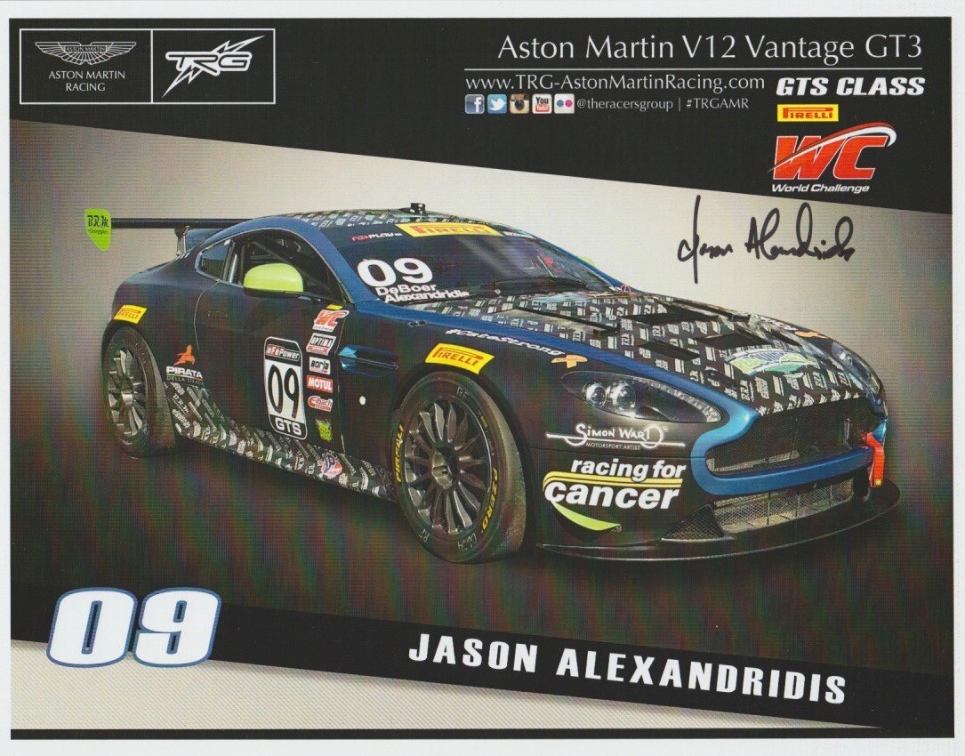 2016 Jason Alexandridis signed TRG Racing Aston Martin St Pete