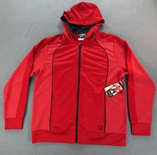 AND1 Full Zip Hoodie Jacket Men's Size L Red Double Team (NWT!!!!)