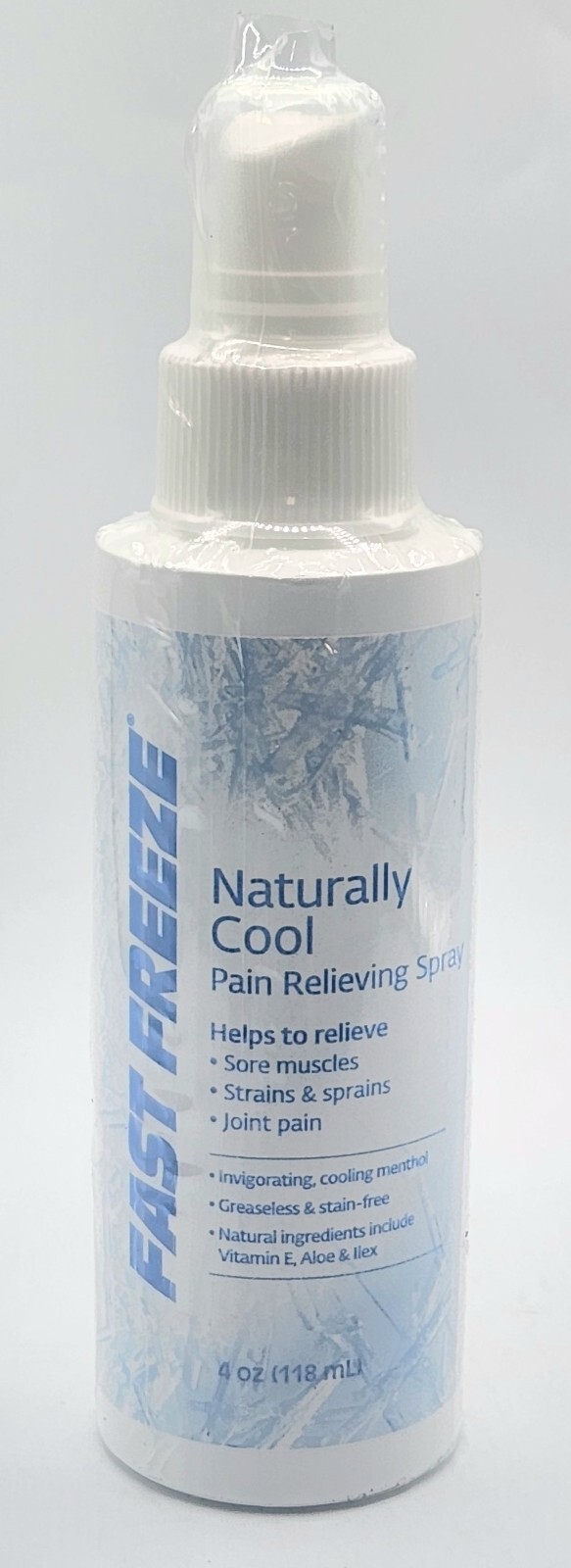 Fast Freeze Naturally Cool Pain Relieving Spray Greaseless & No Stain ...
