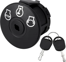 Riding Lawn Mower Ignition Switch with Key 3 Position 5 Terminals for Crafts-M.