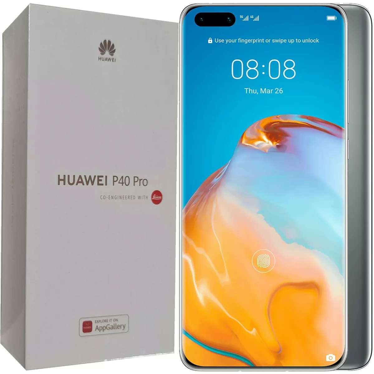 BNIB Huawei P40 PRO (5G) ELS-NX9 Dual-SIM 256GB Silver Factory