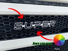 Scania Super 2.0 Dual Colour Grille grill Badge Logo Emblem V8 lorry truck