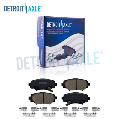 Rear Ceramic Brake Pads w/Hardware for 2014 2015-2018 Mazda 3 Japan Built Models